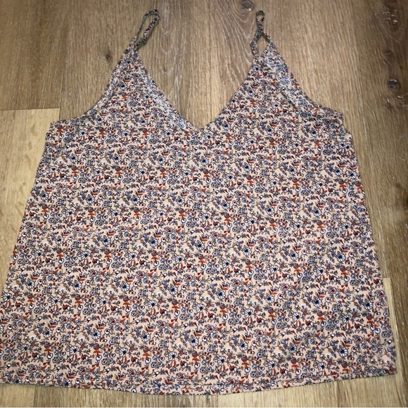 Abercrombie & Fitch Essentials Women’s Pink Tank Top Floral Print Y2K | Size S - Picture 3 of 8